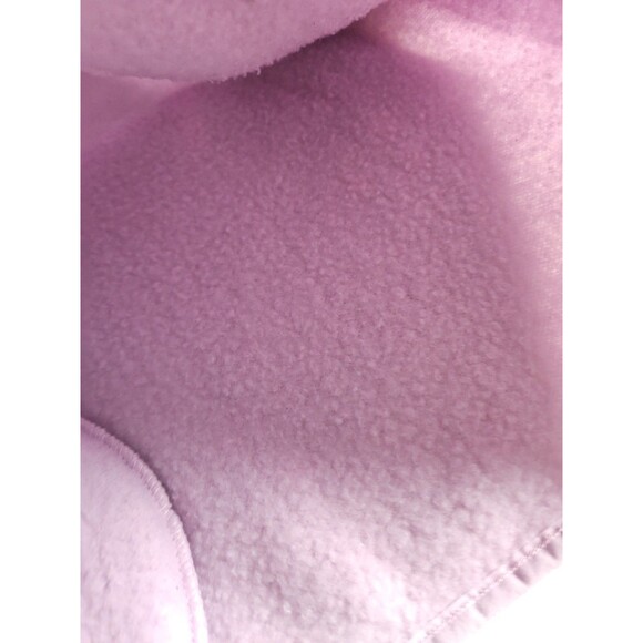 Vera Bradley Plum Pansies Lavender Teddy Fleece 1/4 Zip Pullover Sz Large - Picture 5 of 13